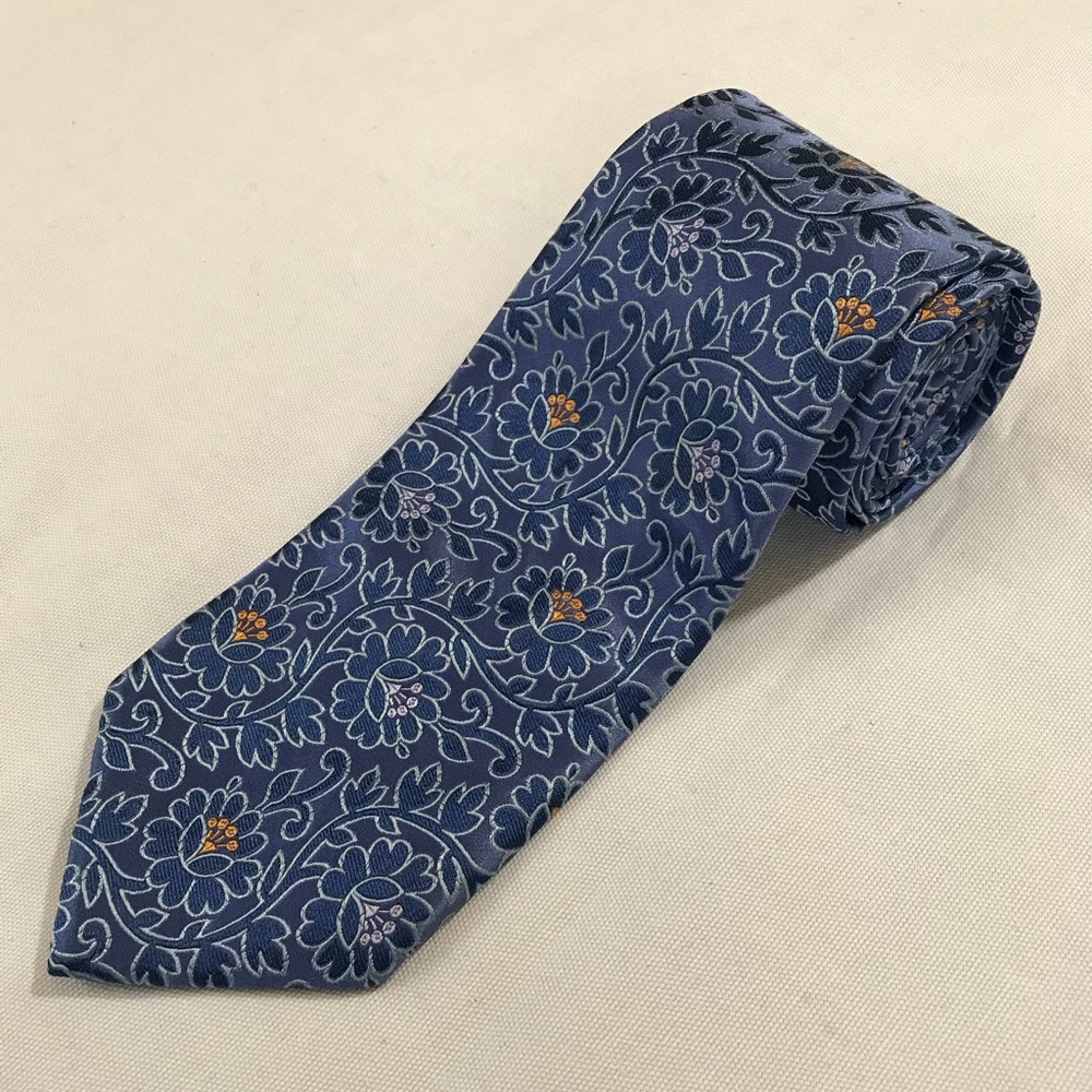 XMI Platinum Tie Blue 100% Silk
